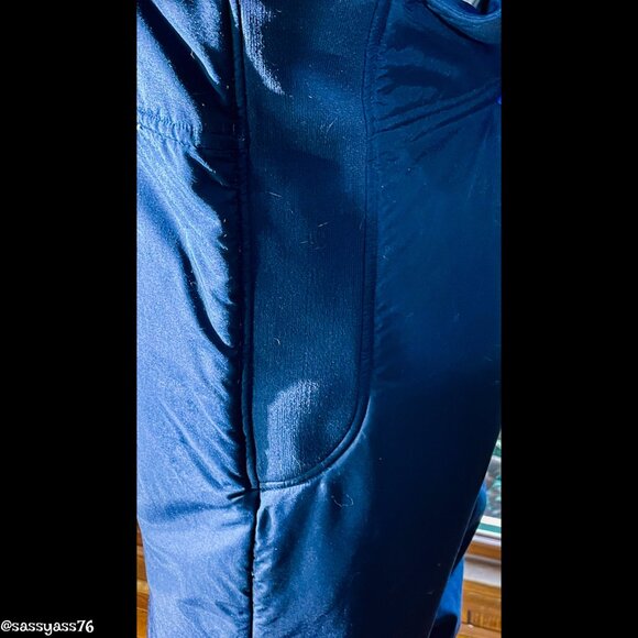 🆕VTG▪️BLACK BEAR▪️70's 80's Unisex Navy Blue Fully Lined Snow Ski Bib Overalls - Picture 7 of 11